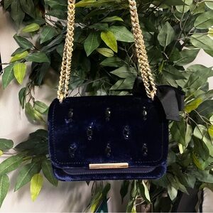 Formal Royal Blue Silky Crossbody